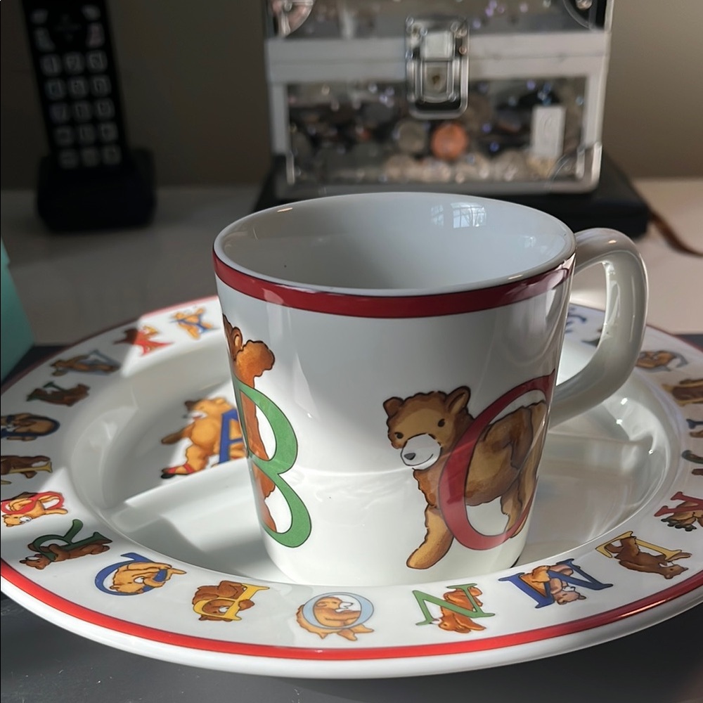 Alphabet Animal Cup and Plate Set
